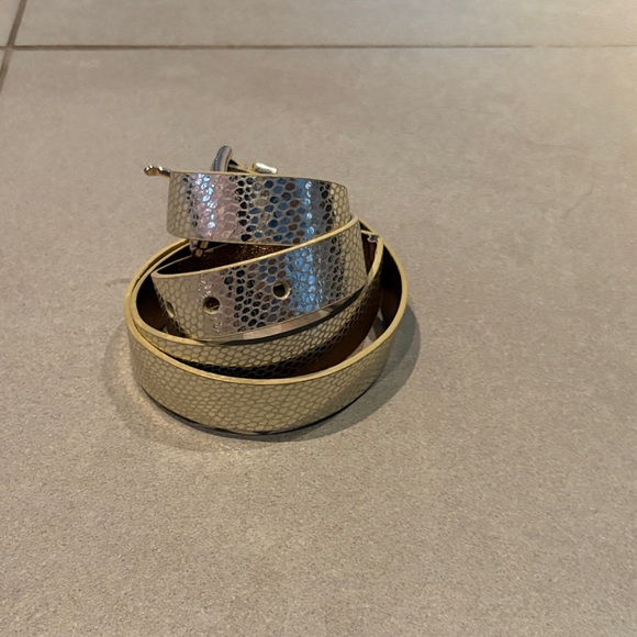 MICHAEL Michael Kors Accessories - MICHAEL Michael Kors Silver and Gold Women's Belt